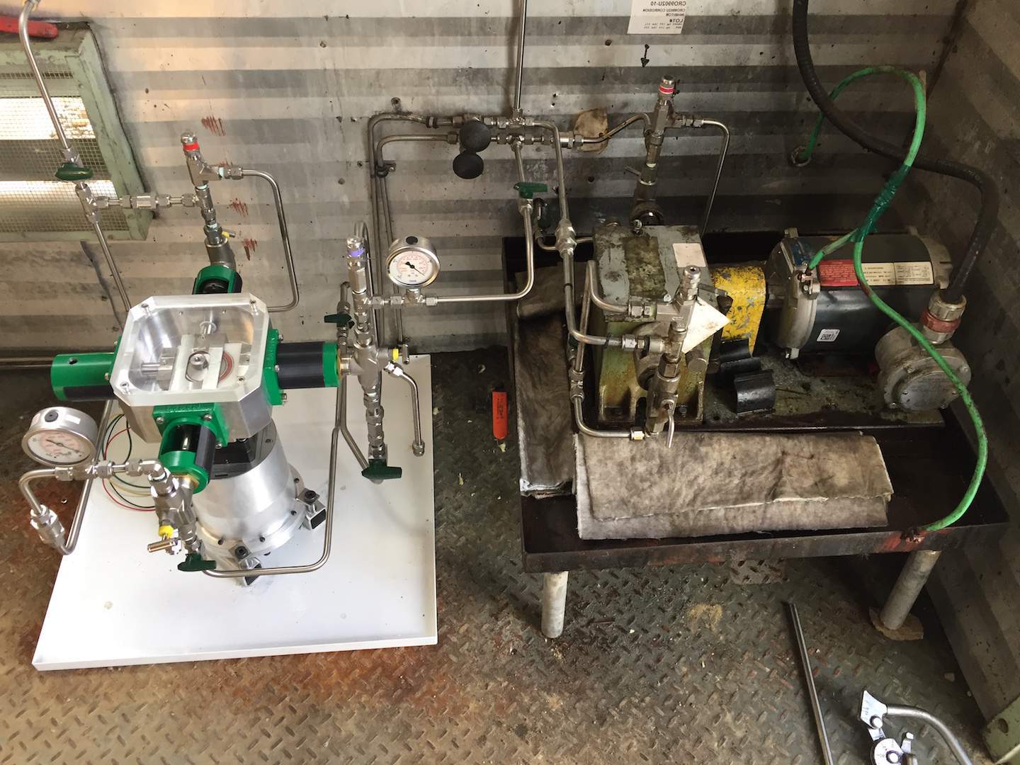 CROSSFIRE ultra-low power solar chemical injection pump installed on site